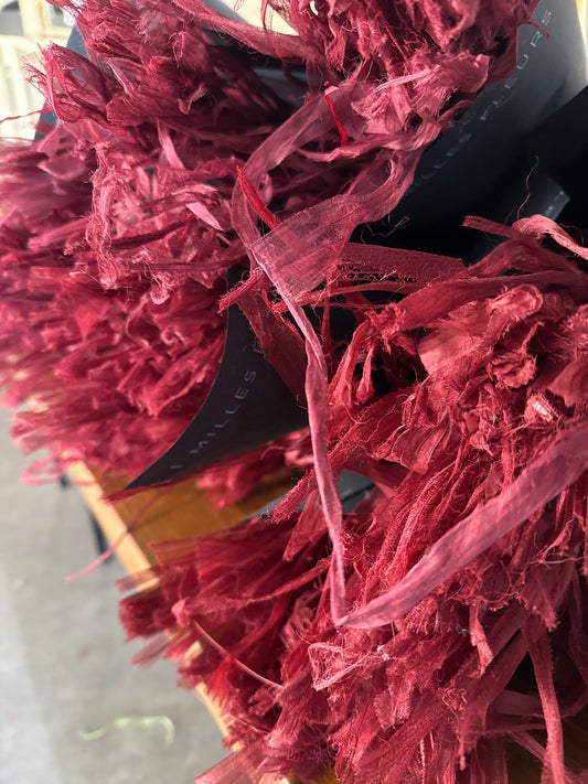 Pflanzenfasern gefärbt - Bordeaux