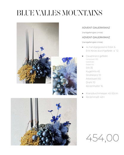 Adventkranz BLUE VALLES MOUNTAINS