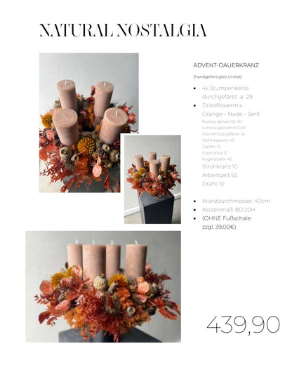 Adventkranz NATURAL NOSTALGIA