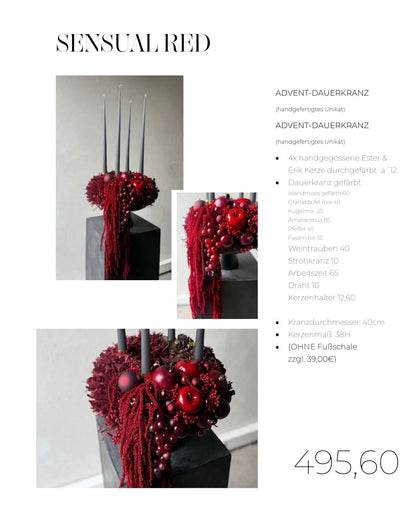 Adventkranz SENSUAL RED