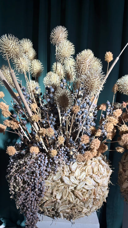 Trockenblumen Schalenobjekt