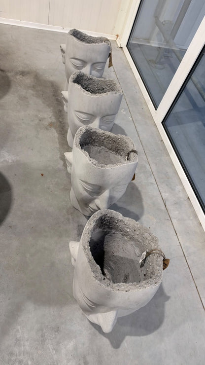 Pflanzkopf klein Betonoptik