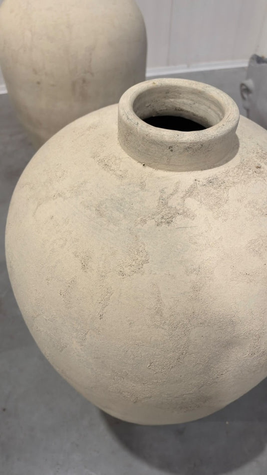 Tonvase - leicht gebrannt - Indoor